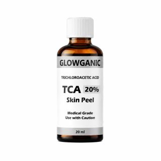 TCA Peel 20% (20ml) Professional Chemical Peel by Glowganic for Acne Scars, Hyperpigmentation & Dark Spots