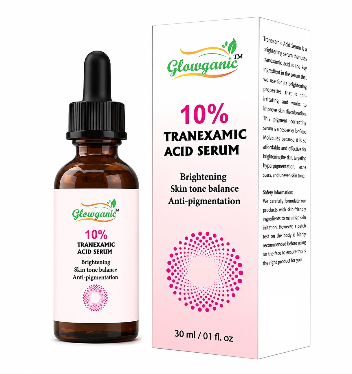 Glowganic Tranexamic Acid Face Serum 30ml – Skin Brightening & Dark Spot Correcting Serum Pakistan - Image 9