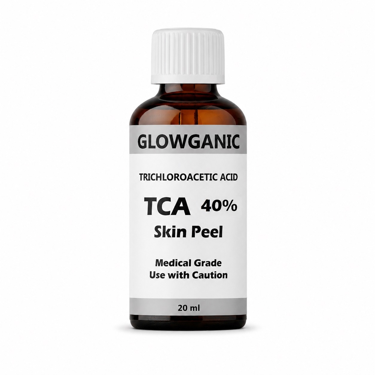 TCA Peel 40% Trichloroacetic Acid Peel 20ml for acne scars, pigmentation, wrinkles, and skin resurfacing.